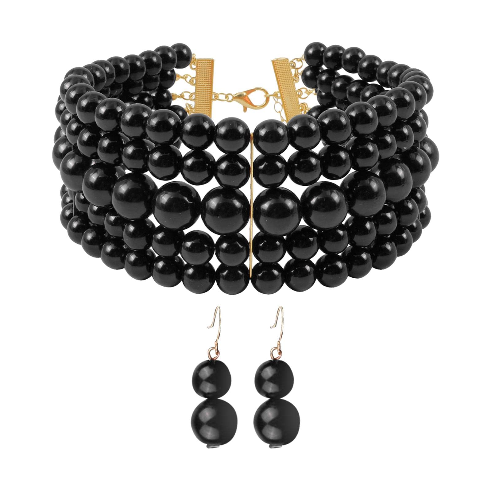 Harilla Pearl Choker Set for Women - Bridal Party Jewelry Gift