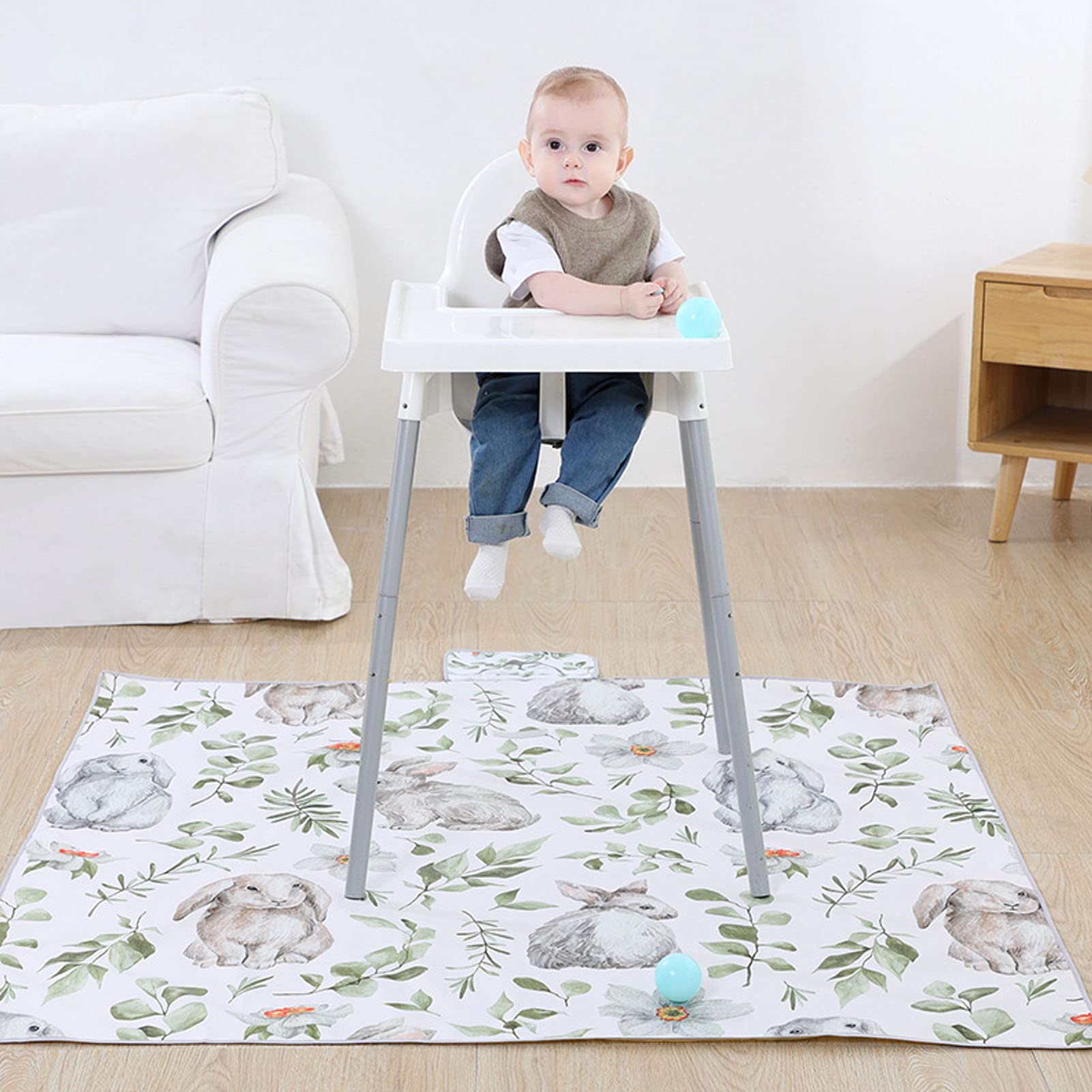 **Waterproof Nylon Splat Mat - Non-Slip Baby Crawling Mat, Foldable Play Mat for Infants, Toddler Game Mat, Hiking & Picnic Blanket - Ideal for Indoor Play, Outdoor Activities & Travel**