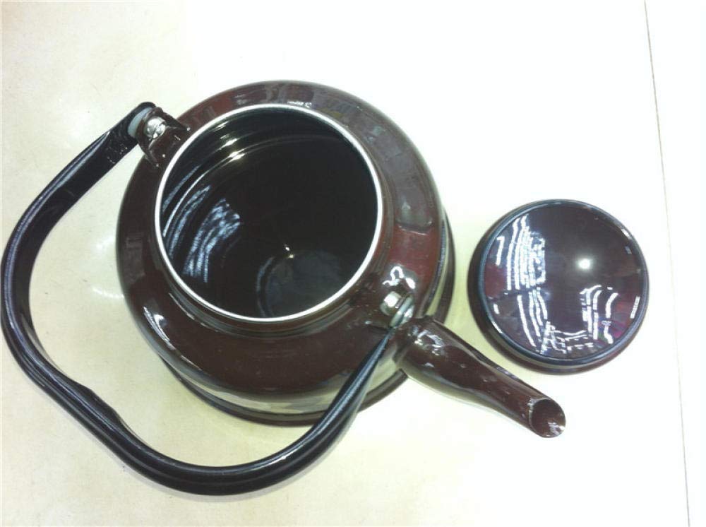 SGSG Enamel Tea Kettle 2.4L & 1.7L - Thickened Stainless Steel Teapot for Stovetop & Camping - Perfect for Home, Office & Outdoor Use