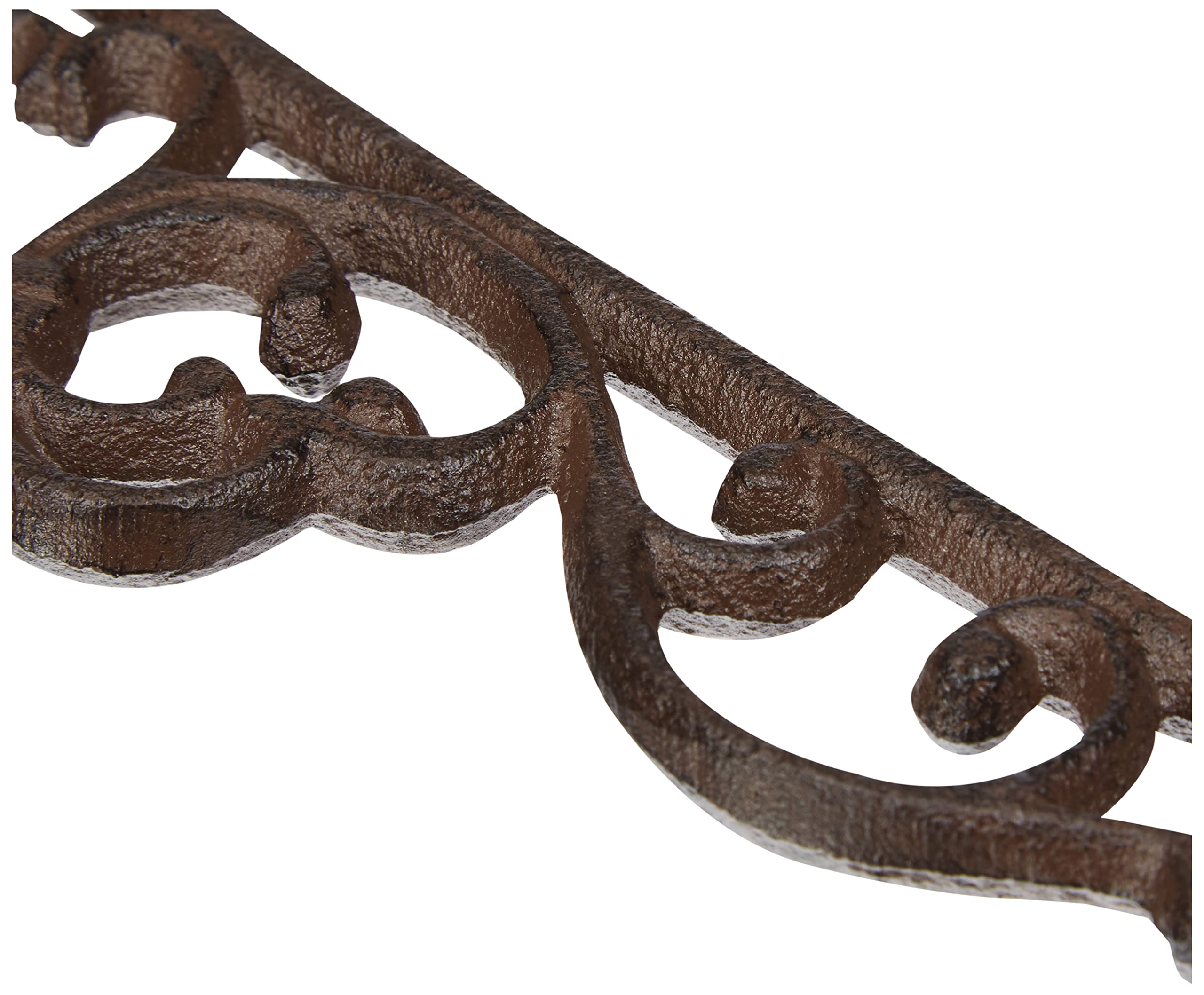 Esschert Design Small Cast Iron Hanging Basket Hook - Durable Garden Hook for Flower Pots, Planters & Outdoor Decor