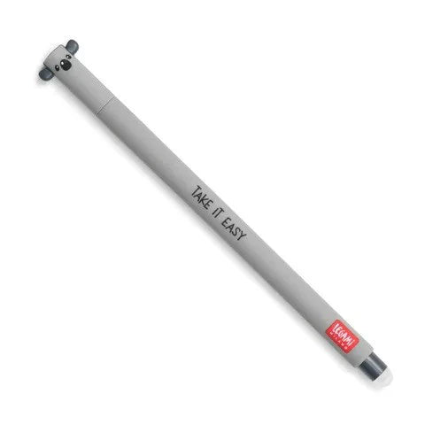 Legami Erasable Pens - Black Ink Refillable Gel Pens for School, Office & Note Taking - Smooth Writing Koala Design Pens for Students & Professionals
