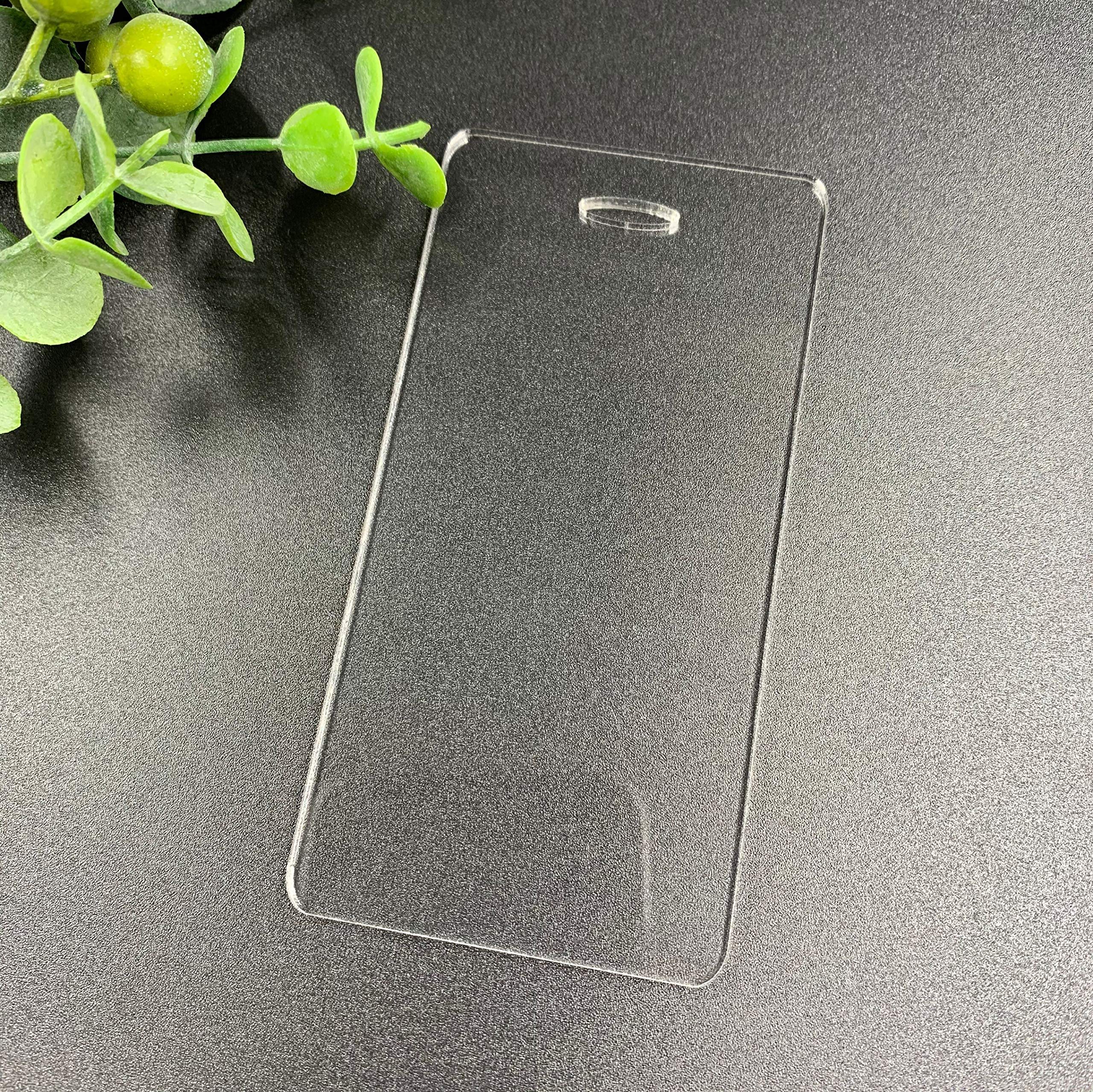 NUO RUI 10-Piece Clear Acrylic Luggage Tag Sheets - Durable Plexiglass for DIY Travel Tags, Name Badges & Craft Projects - Perfect for Travel Accessories, Event IDs & Creative Gift Making
