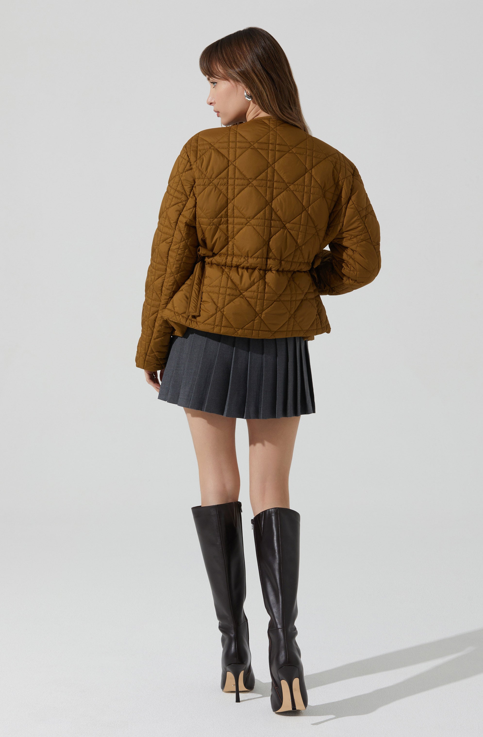 Stylish Joslyn Quilted Jacket for Women - Lightweight Puffer Coat with Stand Collar - Perfect for Fall, Winter & Outdoor Activities