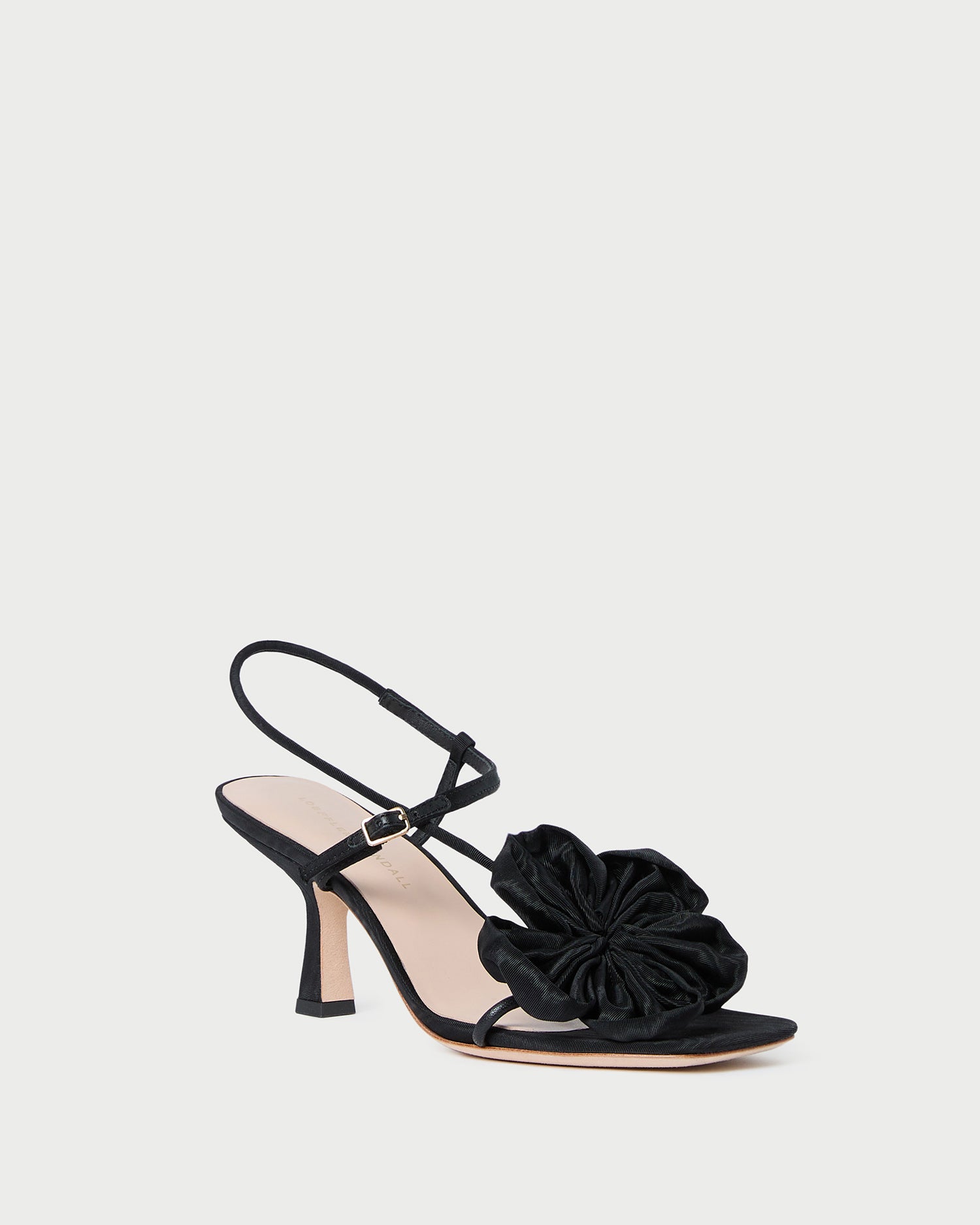 Frank Black Moiré Flower Sandal - Women's Comfortable Summer Sandals with Floral Design | Perfect for Beach, Vacation & Casual Outfits