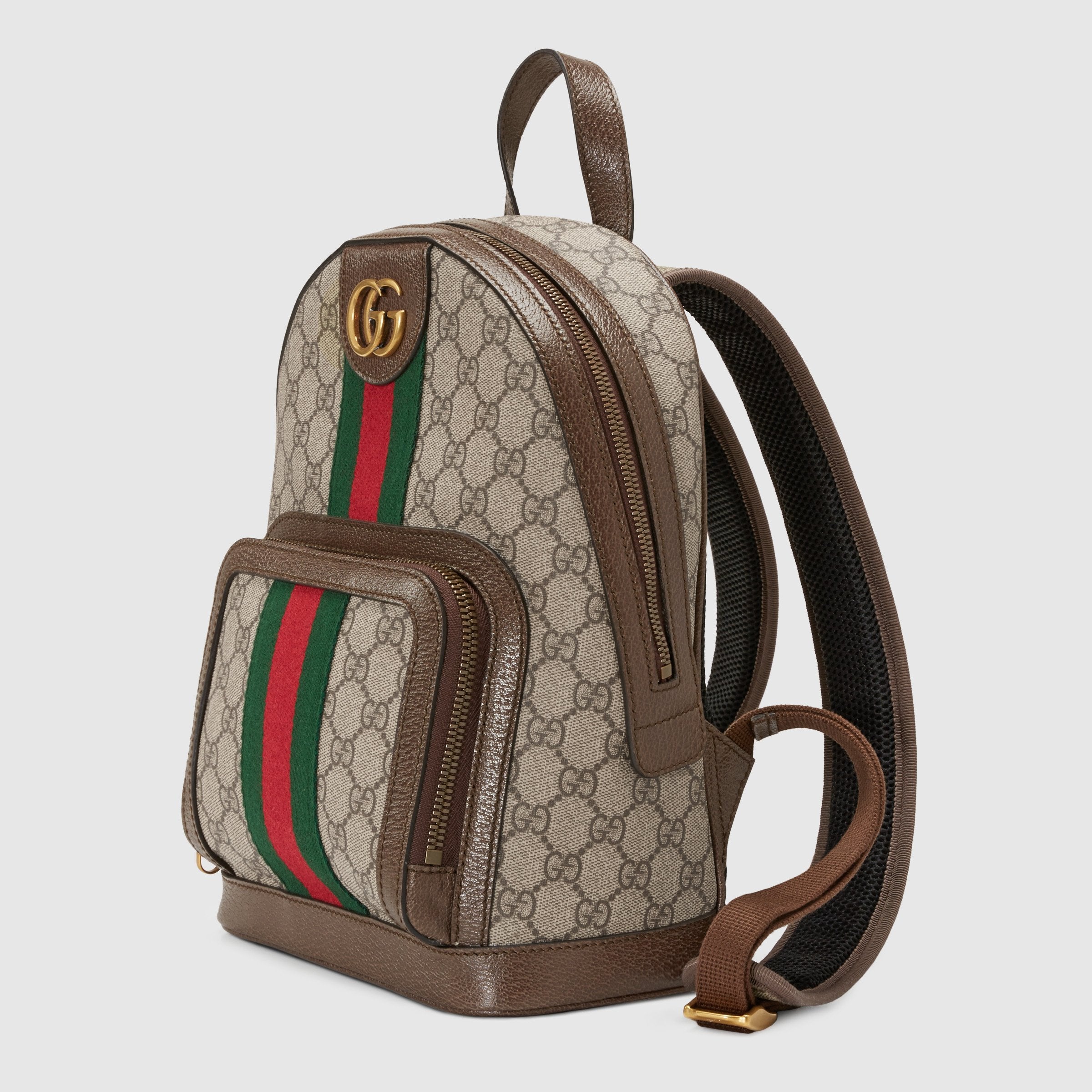Gucci Ophidia GG Small Backpack for Women - Beige & Ebony Crossbody Bag | Fashionable Luxury Handbag for Travel, Work & Everyday Use