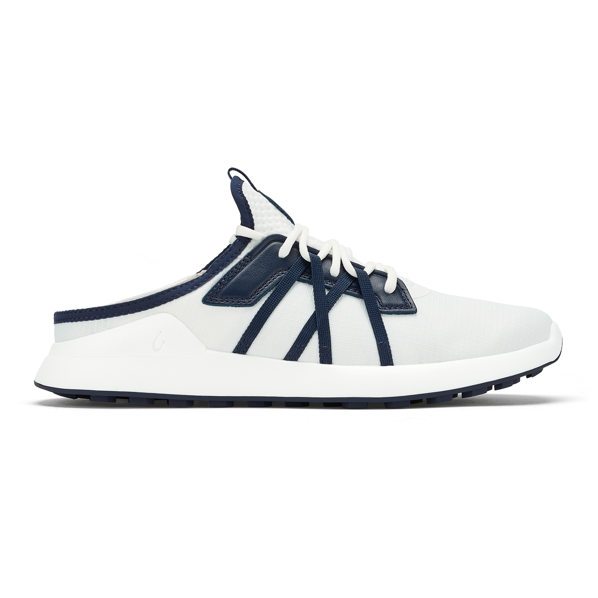Manele Bright White & Mood Indigo Women's Sandals - Comfortable Summer Beach Flip Flops for Outdoor, Vacation, and Casual Wear