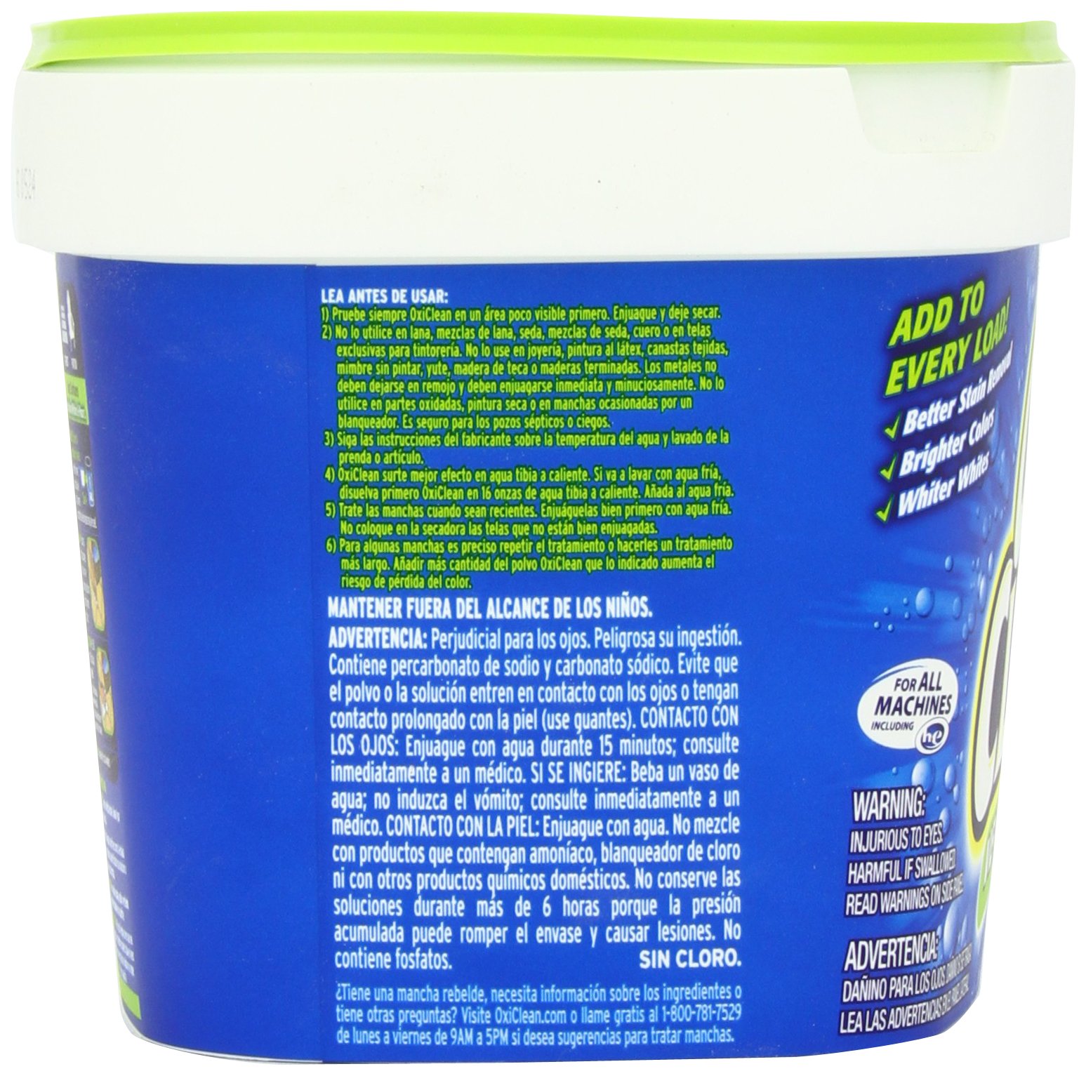 OxiClean Free Versatile Stain Remover Powder - 3 lb | Safe for Colors & Whites | Removes Tough Stains on Clothes, Carpets & More | Ideal for Laundry, Household Cleaning & Stain Removal