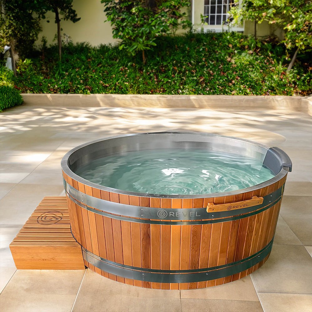 Revel Recovery Glacier Duo Premium Nordic Ice Bath Tub - Cold Plunge Therapy for Athletes, Post-Workout Recovery & Muscle Relaxation