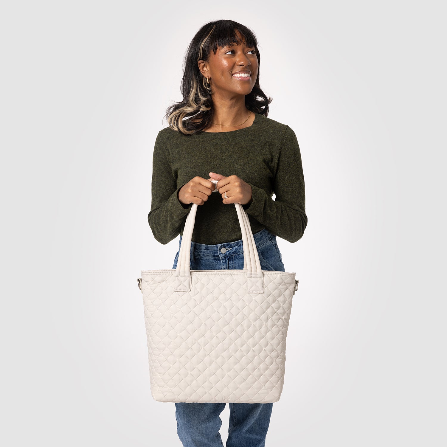 Harper Tote Quilted Handbag for Women - Stylish Crossbody Shoulder Bag with Adjustable Strap - Perfect for Work, Travel & Everyday Use