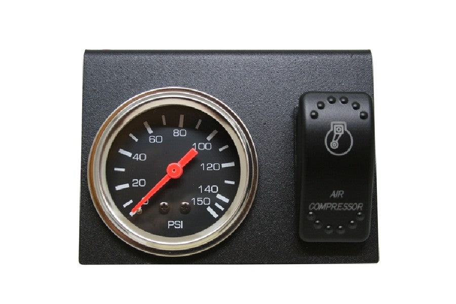 Bulldog Winch Dual Air Pressure Gauge Kit with Switch & Bracket Set - Heavy Duty Off-Road Vehicle Accessories for Truck, Jeep & ATV Air System Monitoring