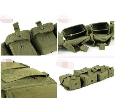 Russian Army Style Tactical AK Vest Chest Rig Replica - Military Gear for Airsoft, Hunting & Outdoor Adventures | Durable Tactical Equipment for Combat Simulation & Survival Training