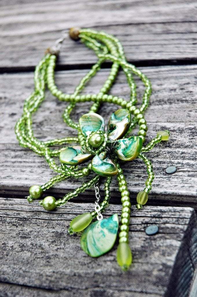 Handmade Bali Summer Shell Necklace - Boho Beach Jewelry for Women - Perfect for Vacation, Wedding, and Festival Accessories