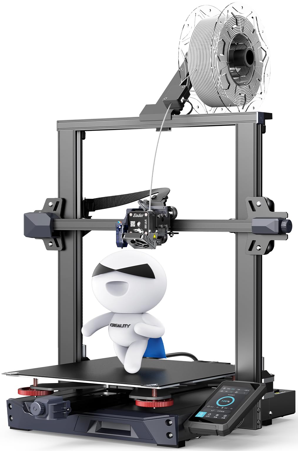 Creality Ender 3 S1 Plus 3D Printer with CR Touch Auto-Leveling | Sprite Direct Extruder | High-Precision Dual Z-Axis | Large Build Volume 300x300x300mm | Perfect for Home DIY, Prototyping & Hobbyist 3D Printing Projects