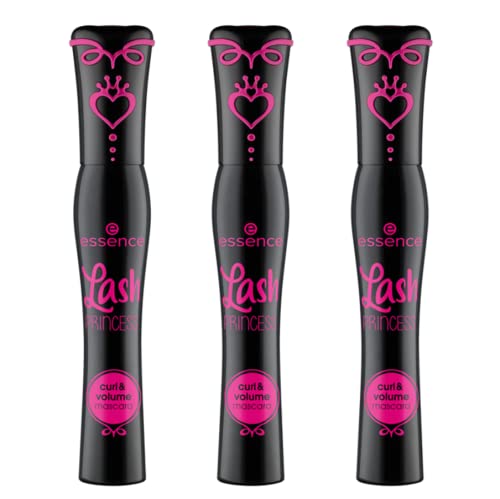 Essence Lash Princess False Lash Effect Mascara - Volumizing & Curling, Vegan & Cruelty-Free (3 Pack) - Perfect for Daily Wear, Date Night & Special Occasions