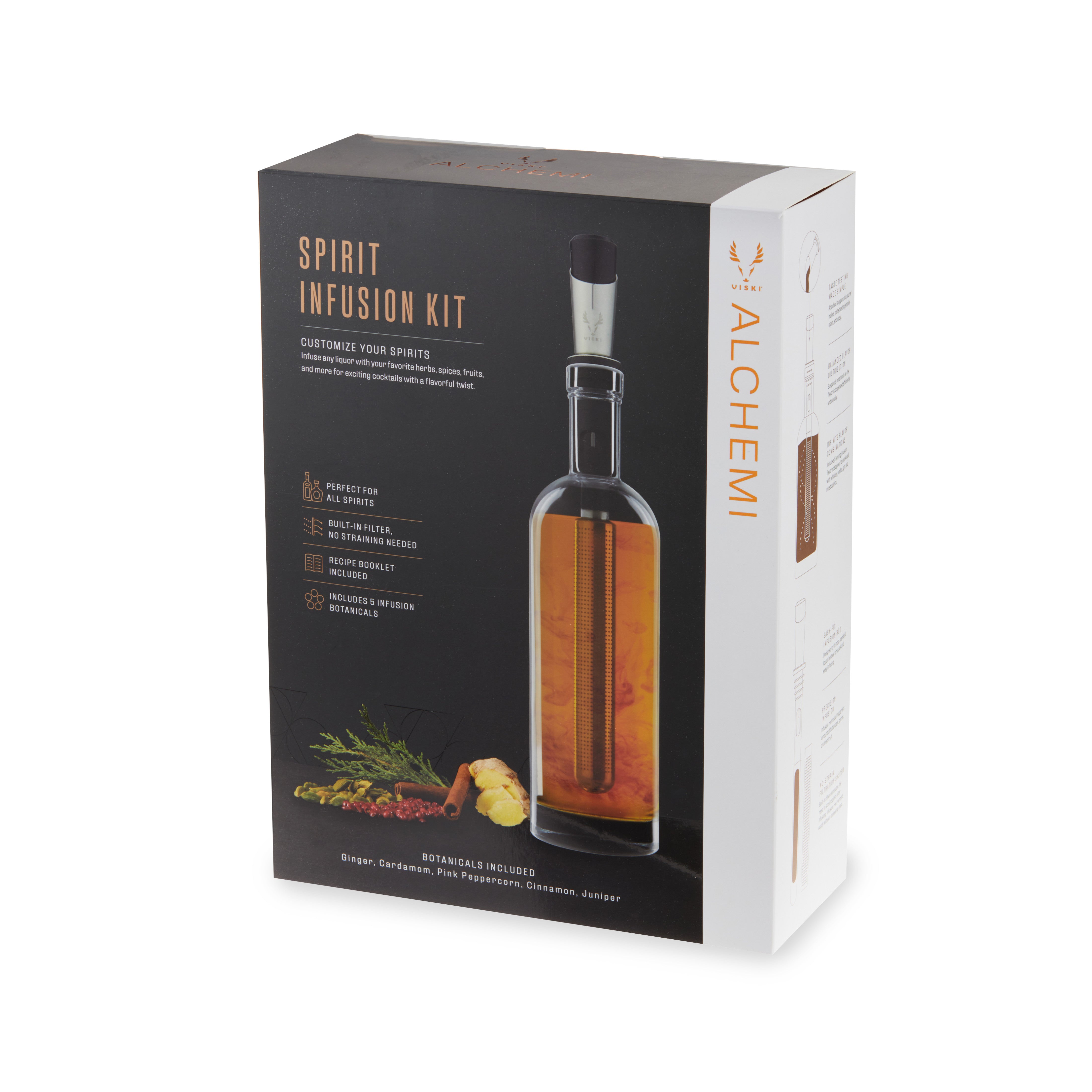 Premium Alchemi Spirits Infusion Kit - DIY Cocktail & Mocktail Mixer Set with Natural Flavors - Perfect for Home Bartending, Gifts & Party Mixology