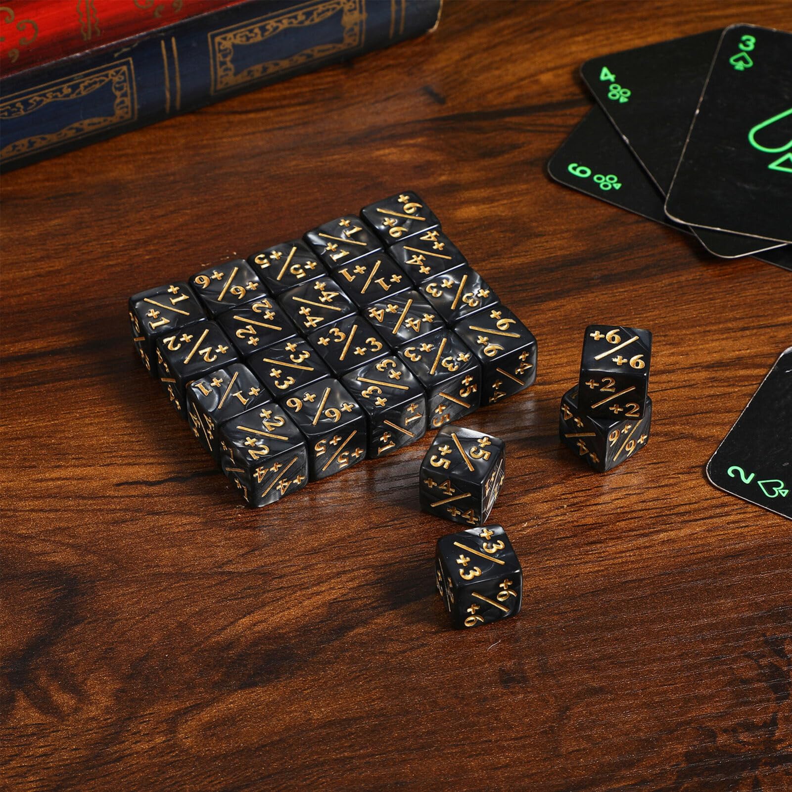 48Pcs MTG Dice Counters - D6 Cube Loyalty Tokens for Magic The Gathering Card Game Accessories | Perfect for Game Nights, Tournaments & Collectors