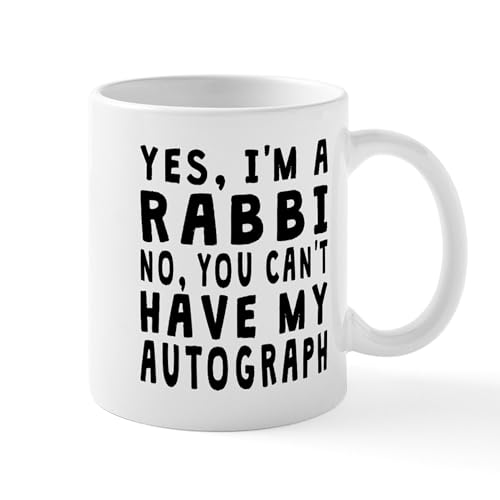 White - Rabbi Autograph Mugs