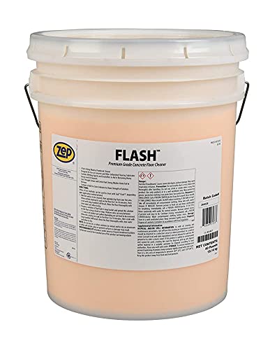 Zep Flash Powdered Concrete Floor Cleaner - 40lb Case | Heavy-Duty Degreaser for Stubborn Dirt, Grease & Grime | Ideal for Warehouses, Garages & Industrial Facilities | Professional-Grade Cleaning Solution
