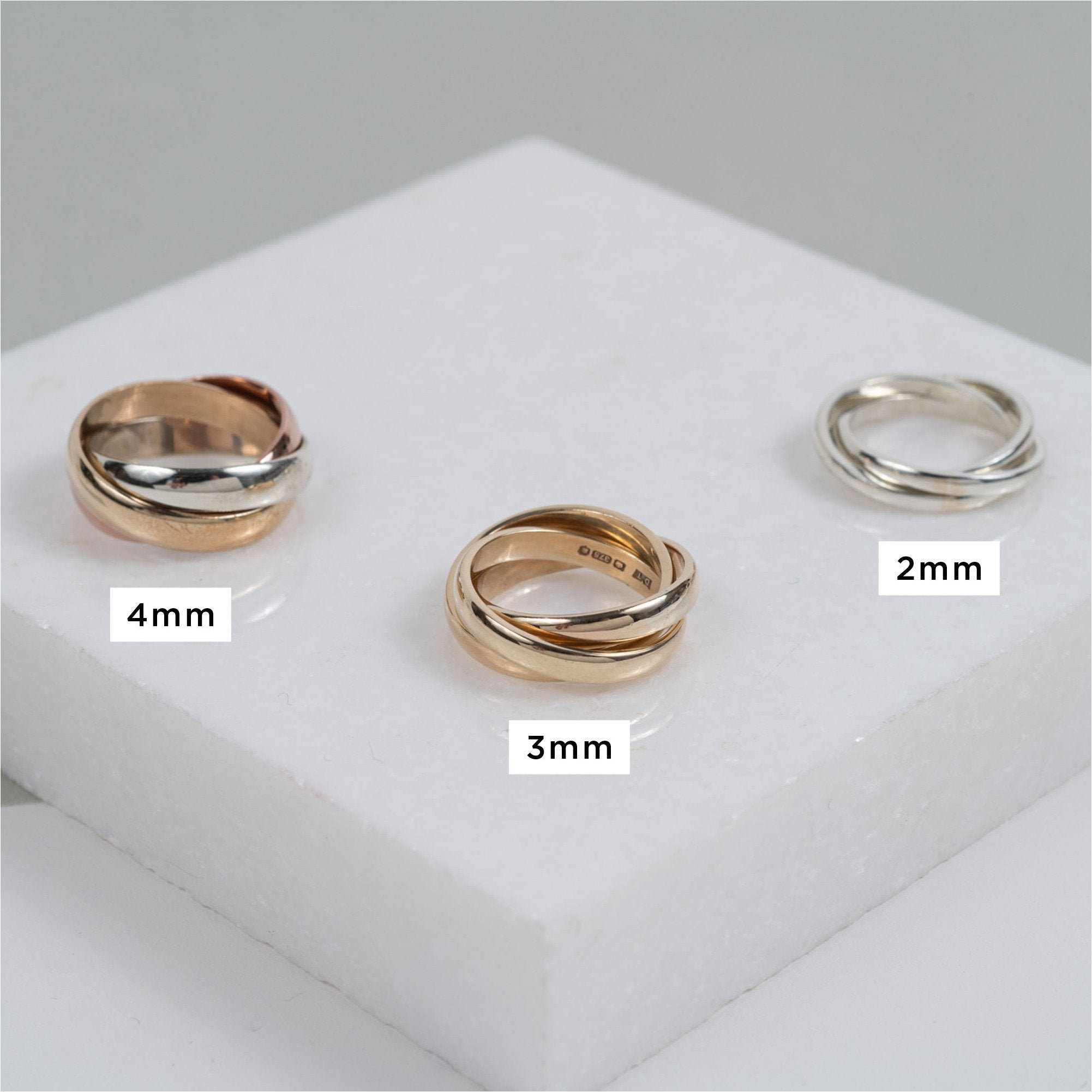 18ct Yellow Gold Russian Wedding Ring for Women - 2mm Thin Band - Perfect for Bridal Jewelry, Anniversary Gifts & Special Occasions