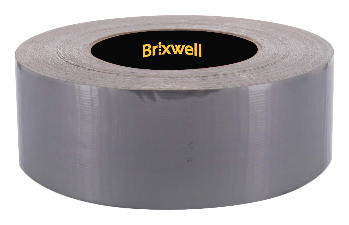 Brixwell 48 Rolls - Heavy Duty Duct Tape 1.88 Inch x 60 Yards, Professional Grade Strong Adhesive, Made in USA | for Home Repairs, Crafting, Packaging & Industrial Use