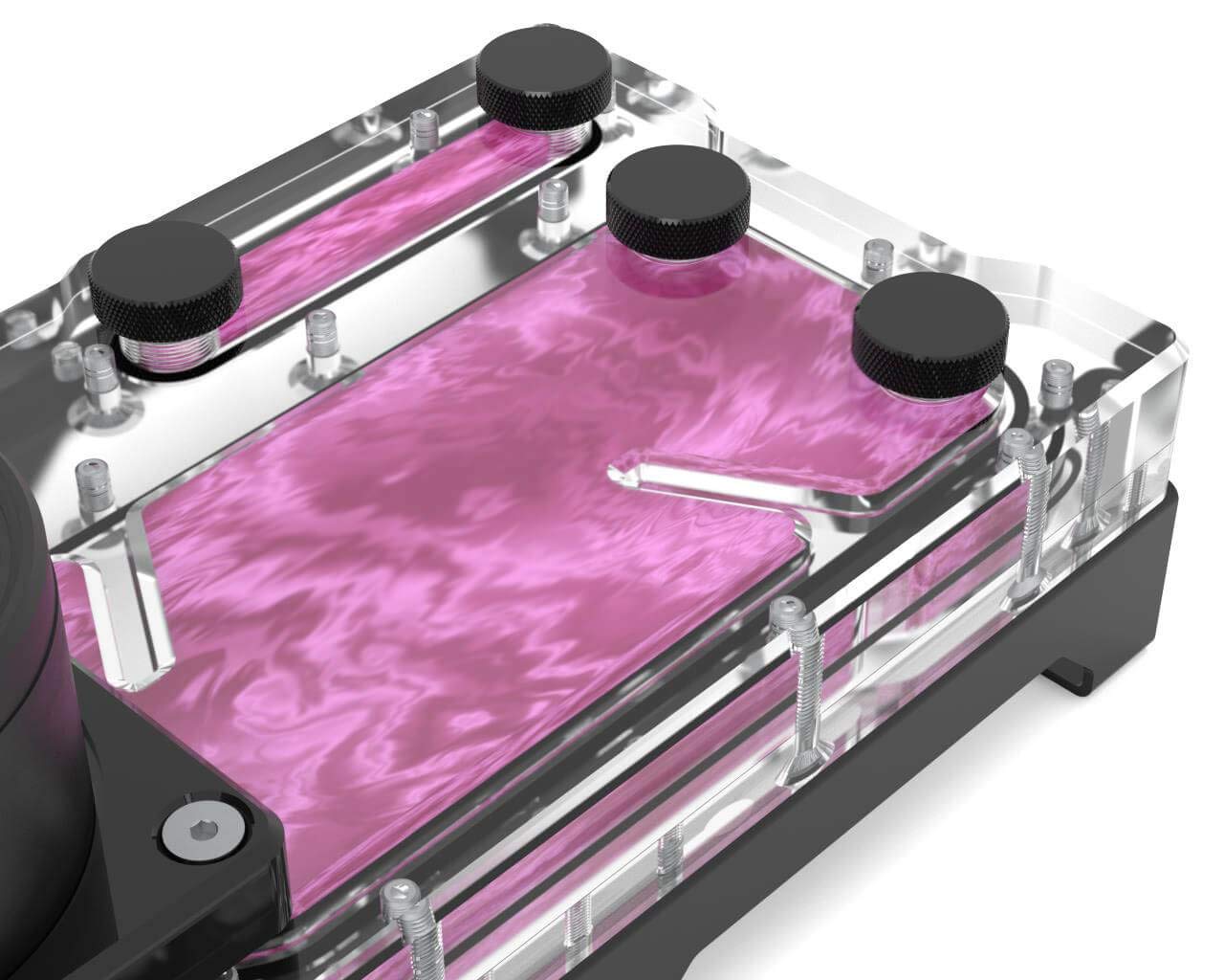 PrimoChill Vue Pre-Mix Coolant 32oz - Pink SX UV Reactive Computer Liquid Cooling Fluid for PC Water Cooling Systems - Ideal for Gaming Rigs, Workstations & Custom Loop Builds