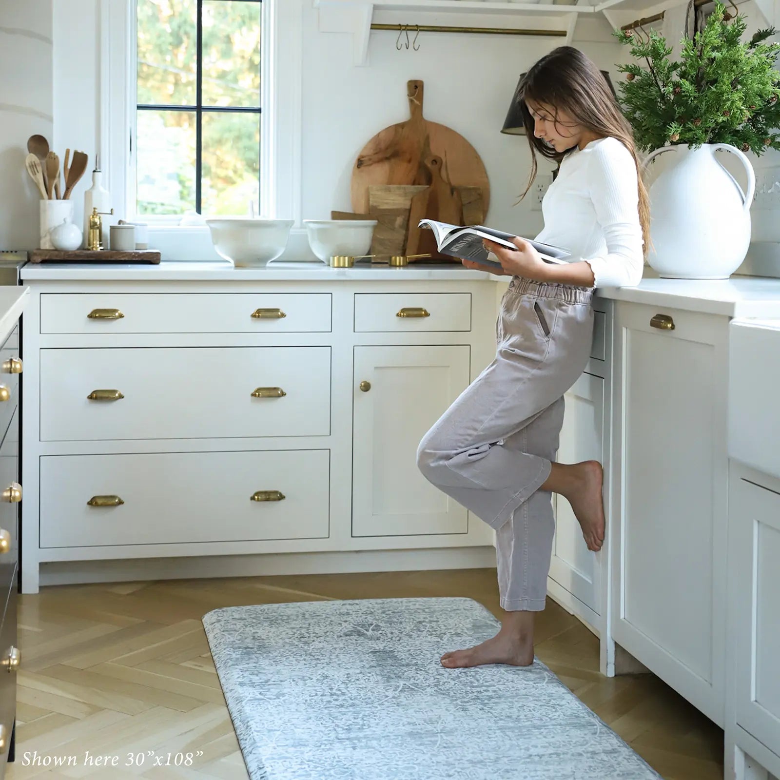 Nama Standing Mat with Minerals - Anti-Fatigue Comfort for Work & Home Office - Ergonomic Support for Long Standing Hours