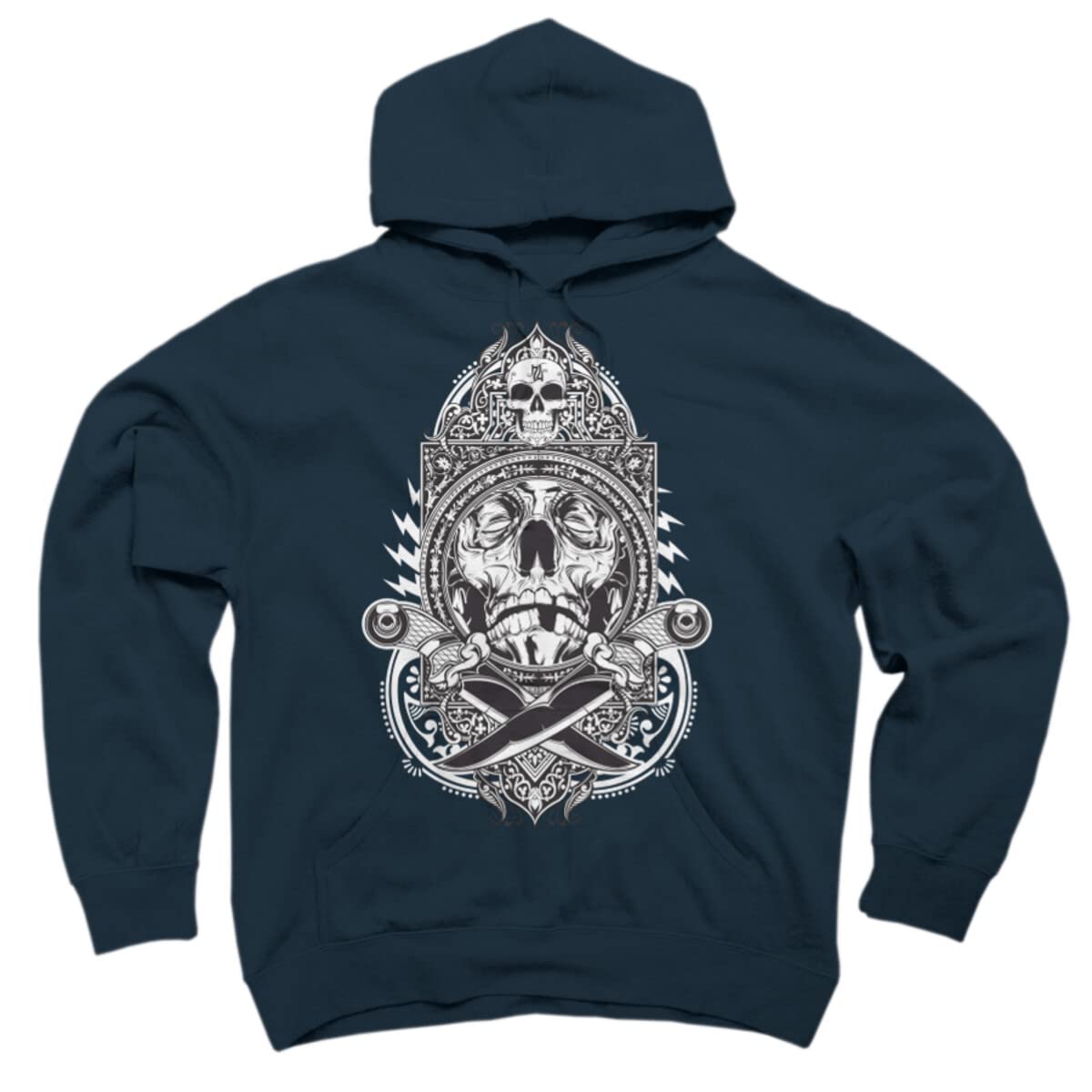 Hydro74 Knife Fight Unisex Pullover Hoodie by Design By Humans - Trendy Streetwear for Men & Women - Perfect for Casual Outfits, Gym, and Urban Fashion