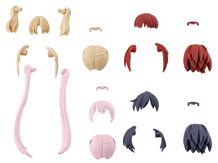 Bandai 30 Minutes Sisters 30MS Option Hair Style Parts Vol. 1 Accessory Kit (4-Piece Set) - Perfect for Customizing Anime Figures & Model Kits
