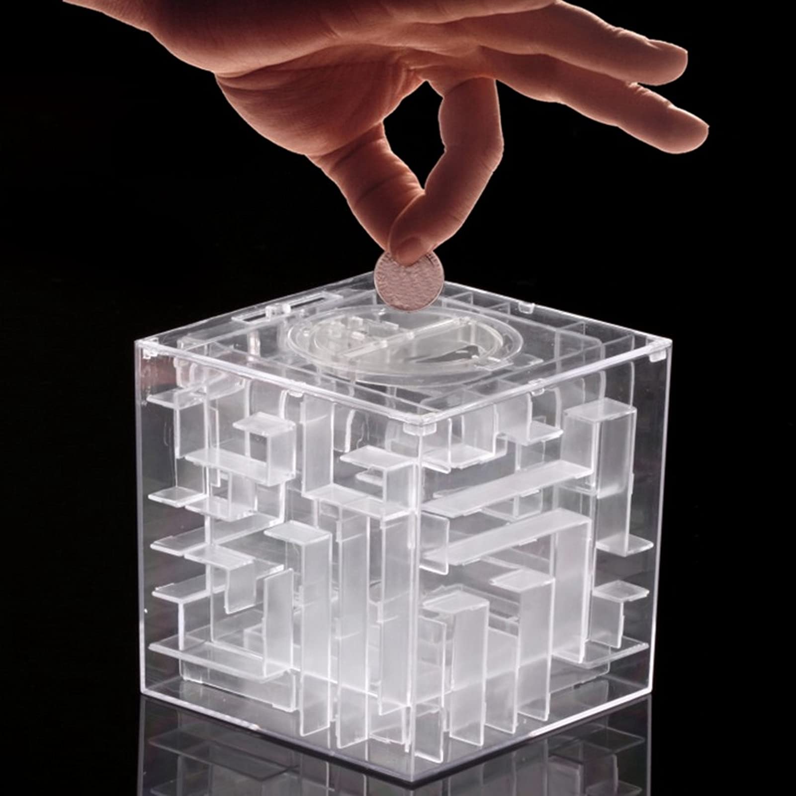 Money Maze Puzzle Box - Fun Brain Teaser Game for Kids & Adults | Unique Money Gift Holder for Birthdays & Parties (White) | Perfect for Gifts, Party Favors & Family Game Nights