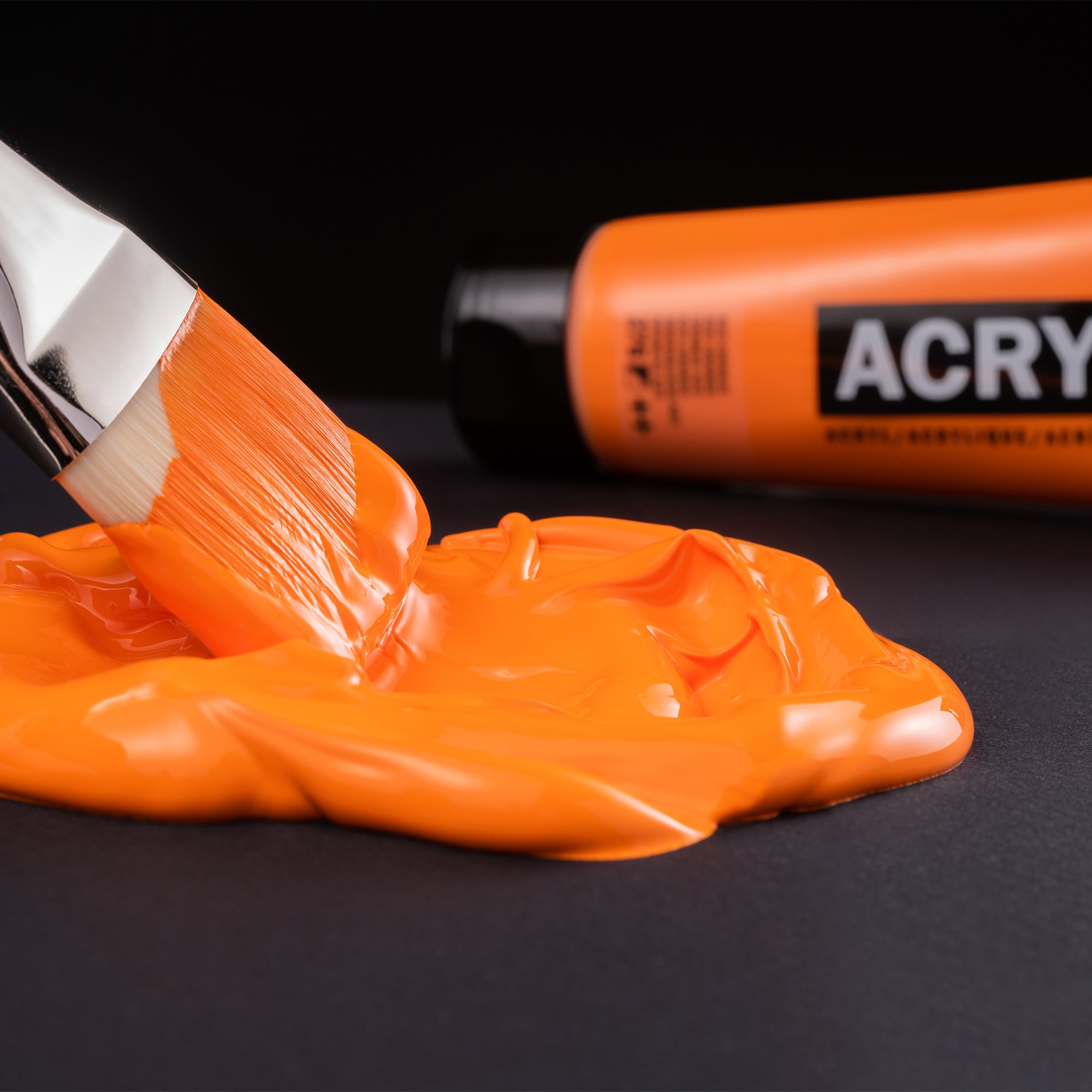 Premium Standard Series Acrylic Paint - Medium Viscosity Metallic Black for Artists & DIY Crafts | Perfect for Canvas, Wood, Fabric & Home Decor Projects