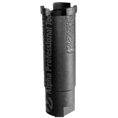 Alpha DRB01000 Dry Diamond Core Bit - 1-Inch Diameter for Concrete, Brick & Masonry Drilling | Professional-Grade Tool for Contractors & DIY Projects