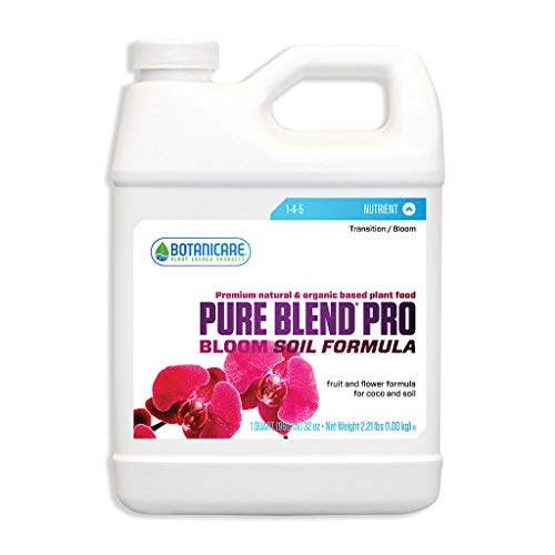 Botanicare Pure Blend Pro Bloom Soil Formula 1 Quart - Organic Plant Nutrient for Hydroponics & Soil Gardening | Perfect for Indoor & Outdoor Flowering Plants