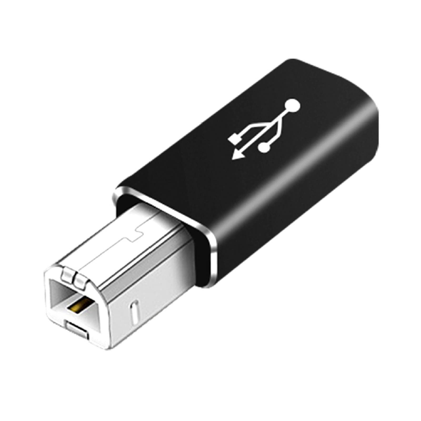 USB C to USB B Adapter Converter - USB Type C Female to Type B Male Cable for Printers, Scanners, MIDI Controllers & Electronic Keyboards - Compatible with HDMI/VGA Devices (Perfect for Home Office & Music Studio Setup)