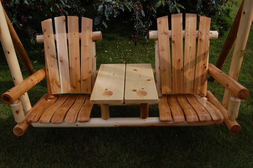 Moon Valley Tete a Tete Swing - Outdoor Garden Bench Swing for Two, Perfect for Porch, Patio or Backyard Relaxation
