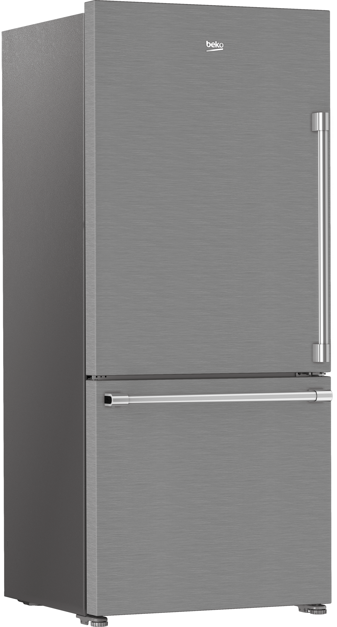 Beko BFBD30216SSL 30-Inch Bottom Freezer Refrigerator with HarvestFresh Technology - Energy Efficient Stainless Steel Fridge for Kitchen, Home, and Office Use