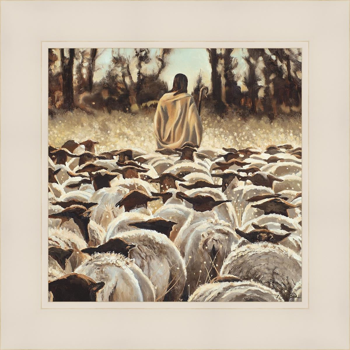 Be Ye Followers of Me - Inspirational Christian Wall Art for Home & Church Decor | Perfect for Living Room, Bedroom, and Office
