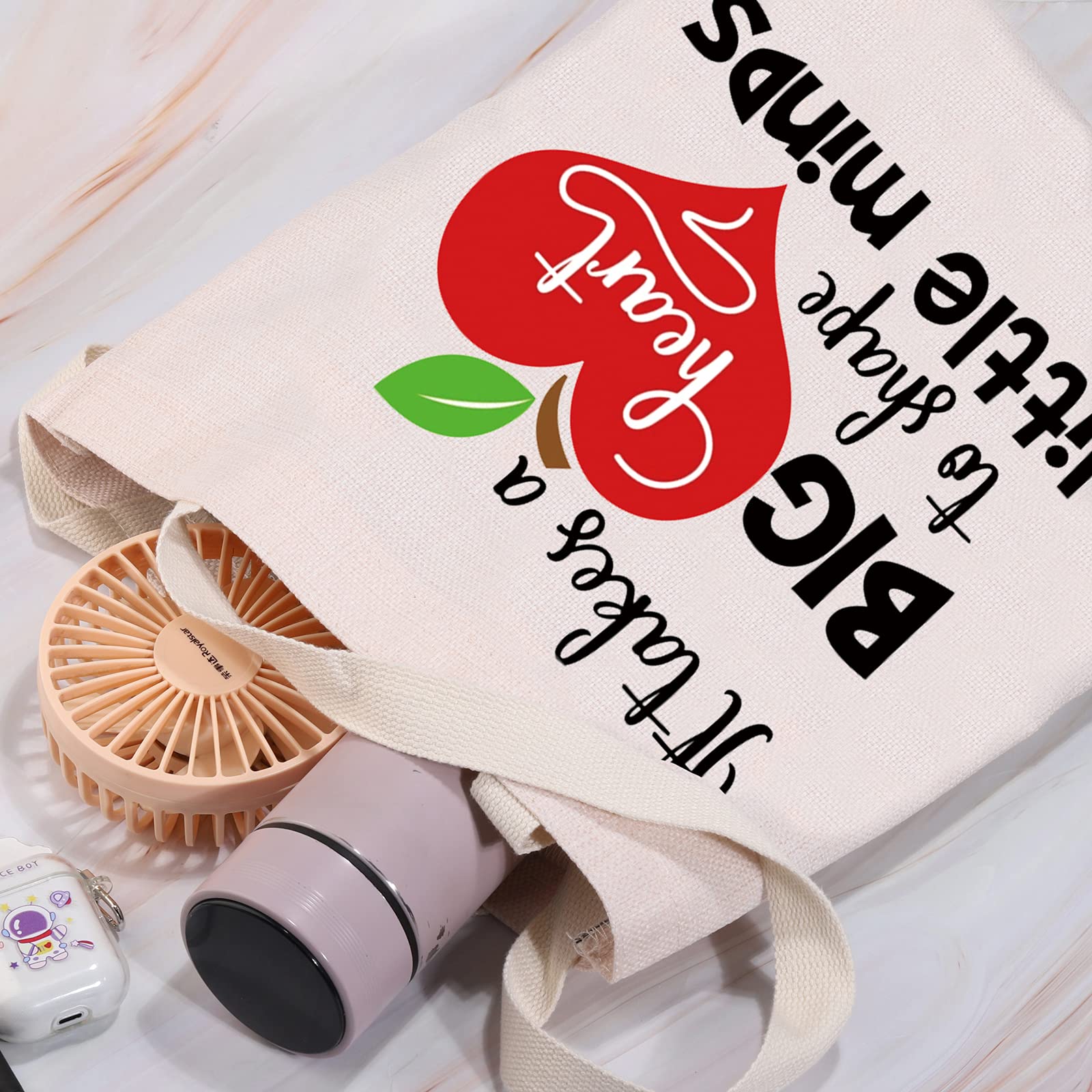 LEVLO Teacher Tote Bag - Appreciation Gift for Educators - Perfect for School & Work
