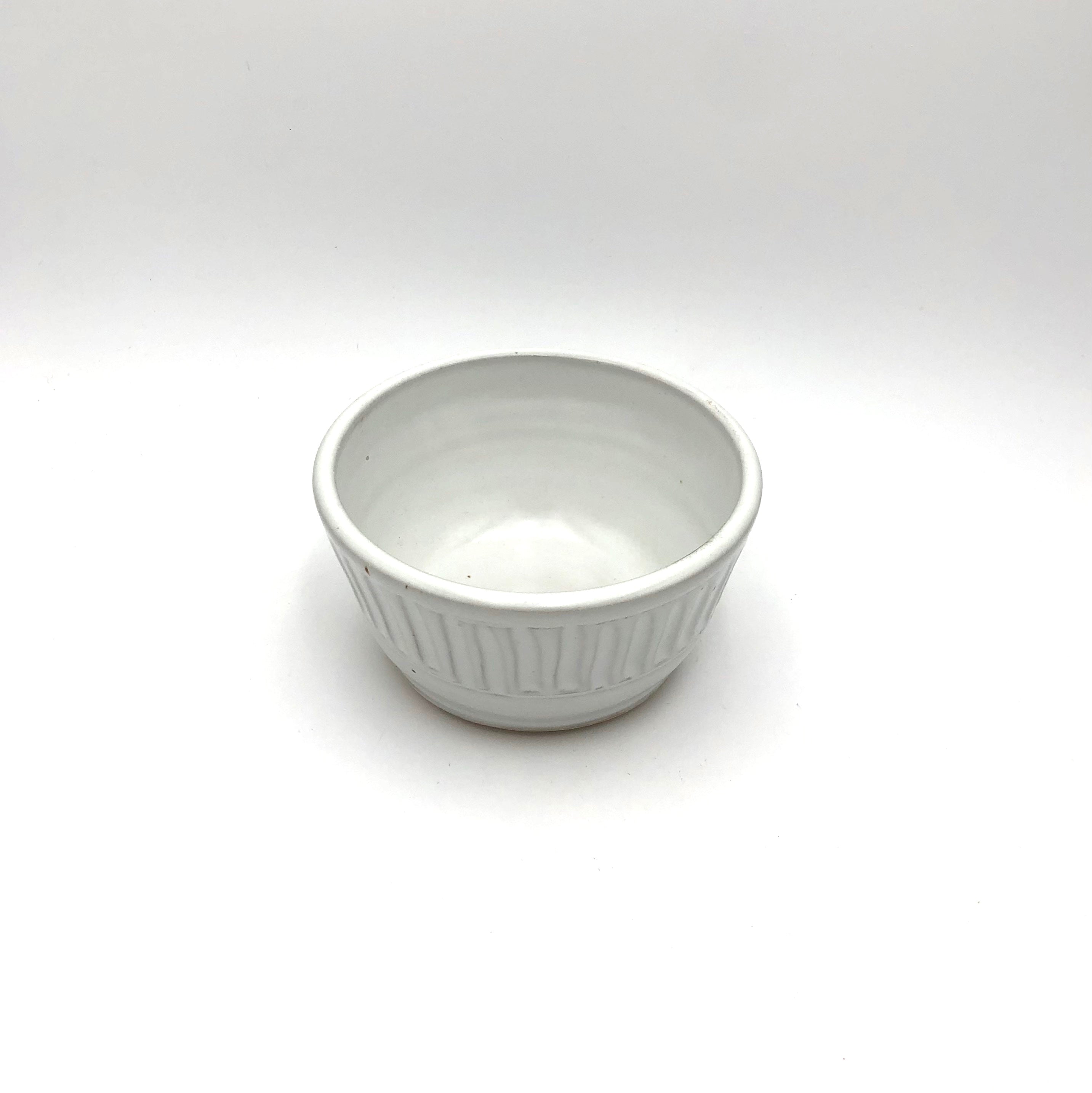 Coburn Fluted White Cereal Bowl - Elegant Porcelain Breakfast Bowl for Cereal, Soup & Dessert - Perfect for Home, Office & Restaurant Use