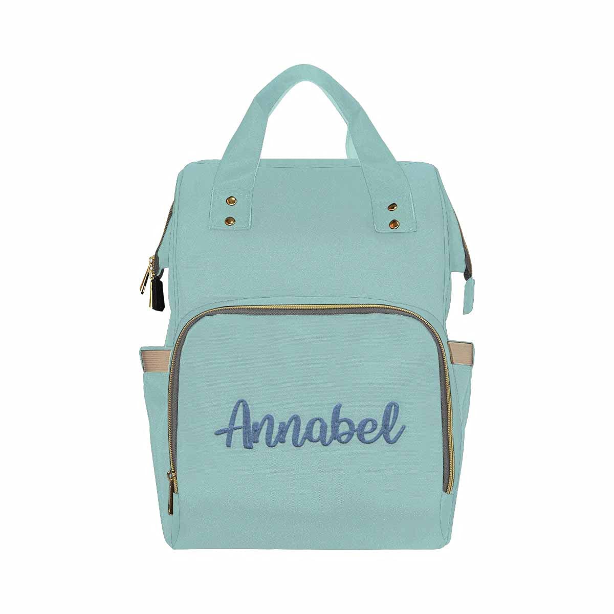 Custom Personalized Baby Diaper Backpack with Name Embroidery - Waterproof Nursing Bag for Moms, Monogrammed Baby Girl & Boy Travel Daypack - Perfect Baby Shower Gift & Multi-Functional Diaper Bag for Outings, Travel & Daily Use