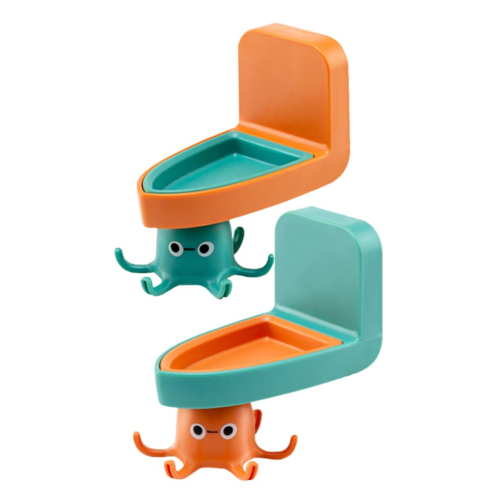 Rotatable 360° Kitchen Utensil Hooks (2-Pack) - Space Saving Hanging Organizer with Swivel Hooks for Pots, Pans & Cooking Tools - Perfect for Small Kitchens, RVs & Dorm Rooms