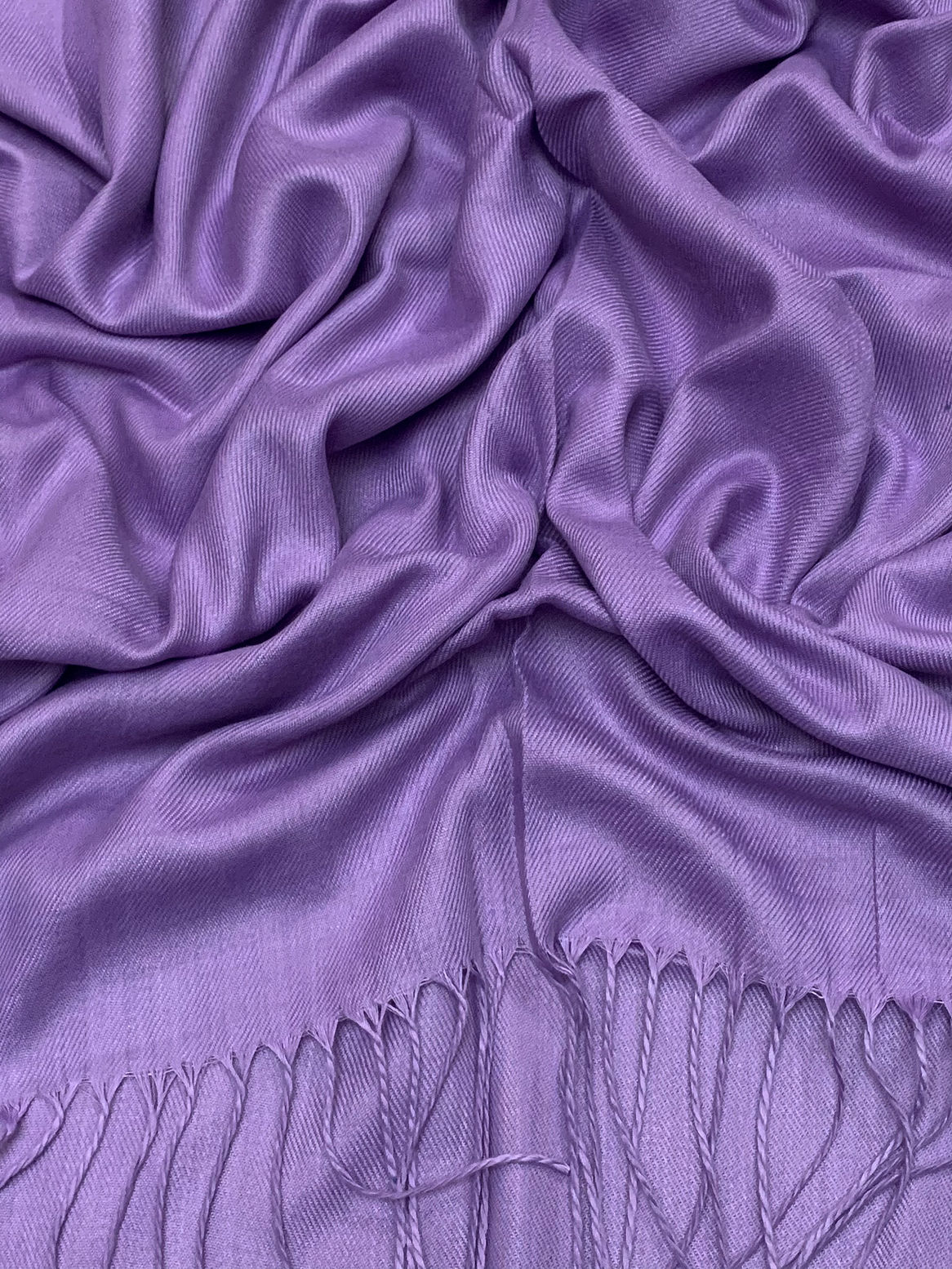 Luxury Dark Lavender Pashmina Shawl - Soft Cashmere Wool Scarf for Women - Perfect for Winter, Weddings & Evening Events