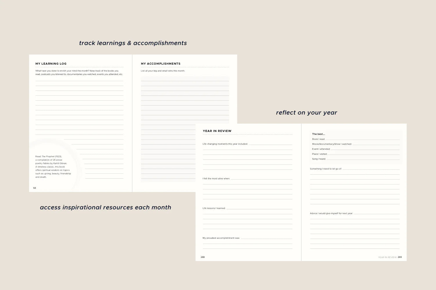 Mahara The Human Being Journal - Self Discovery & Personal Growth Notebook for Mindfulness, Gratitude & Reflection | Perfect for Daily Journaling, Therapy, and Mental Wellness