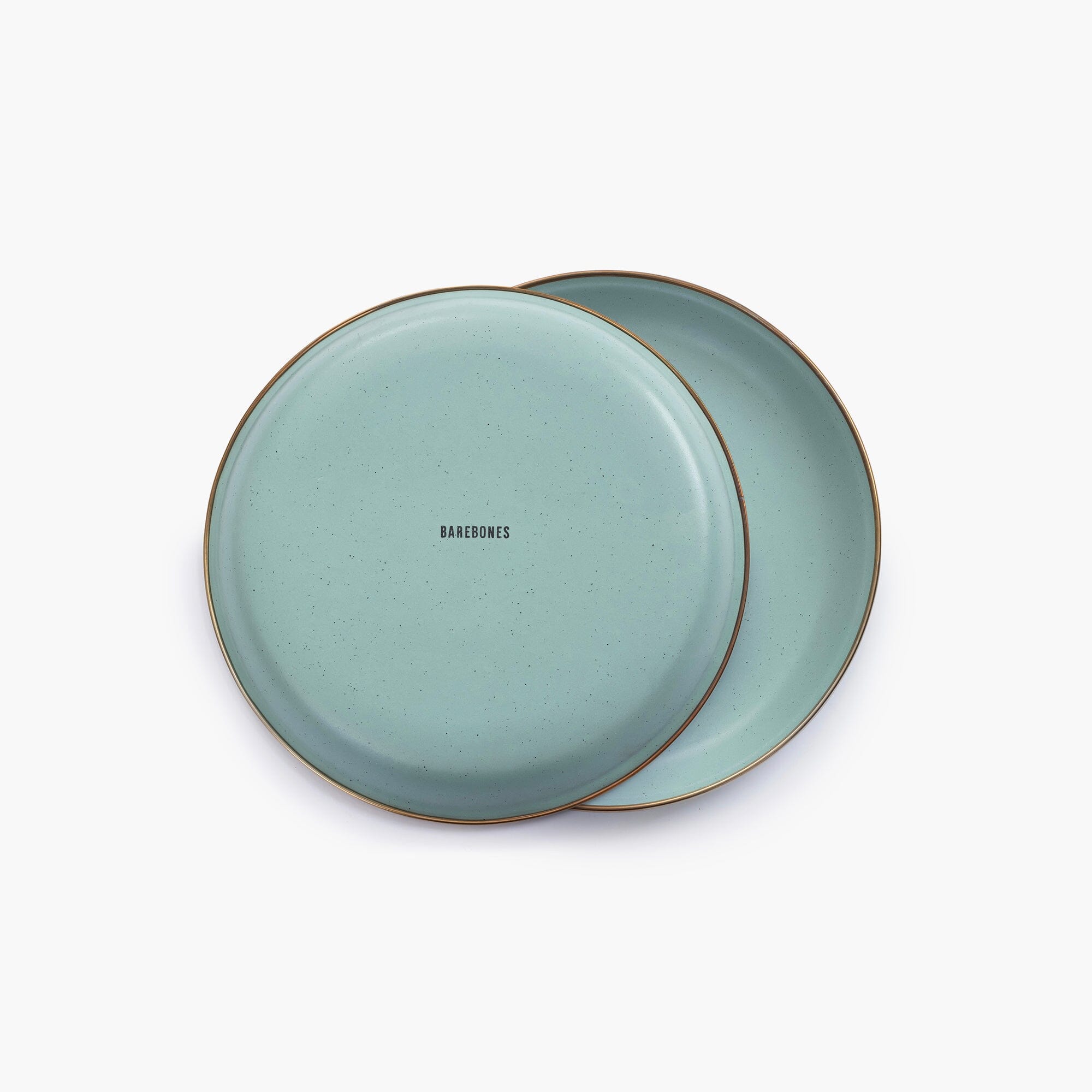 Vintage Enamelware Dining Set - Mint Green Retro Dinner Plates, Bowls & Mugs - Durable Camping & Picnic Tableware for Outdoor Adventures