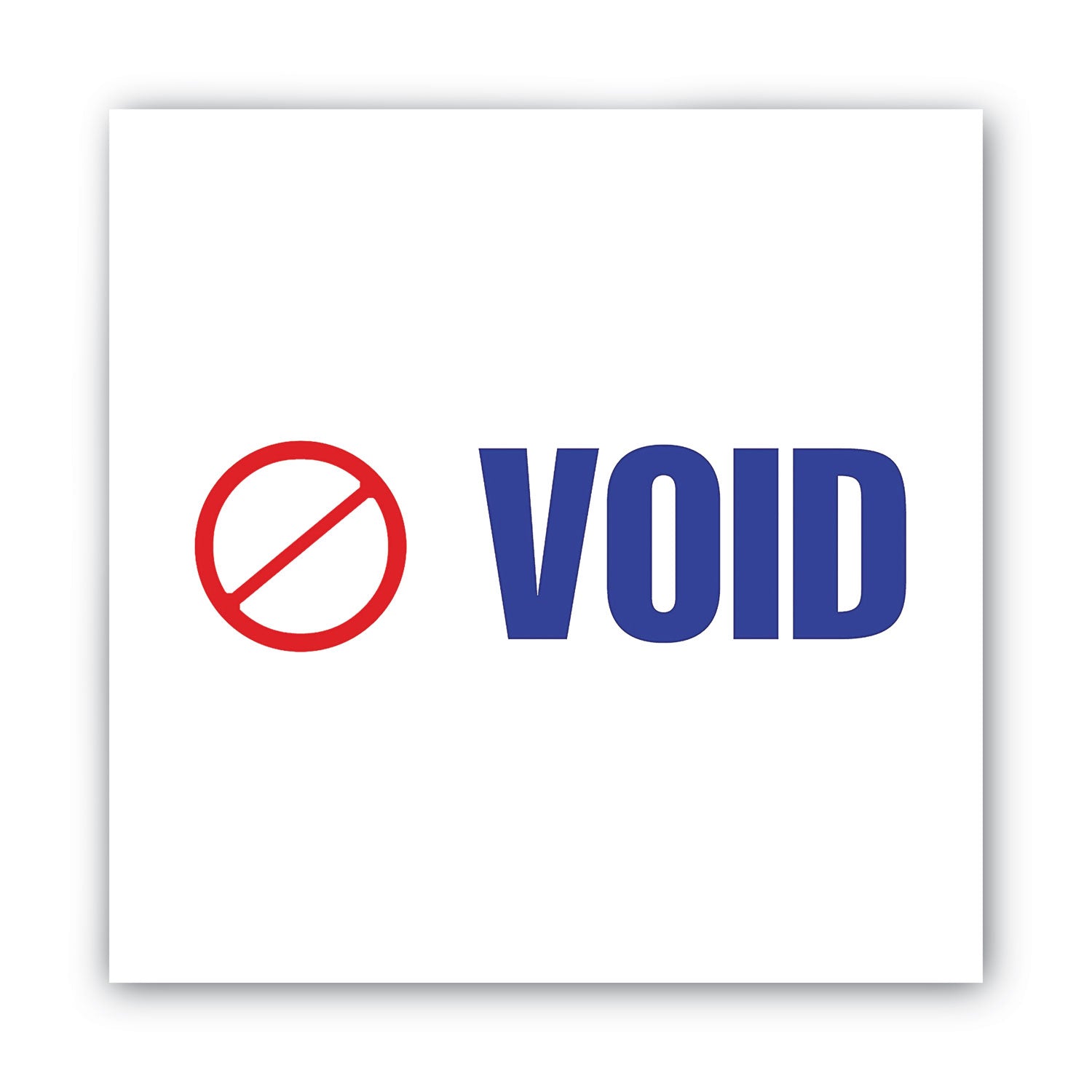ACCUSTAMP2® Pre-Inked VOID Stamp - Red & Blue Ink - 1.63