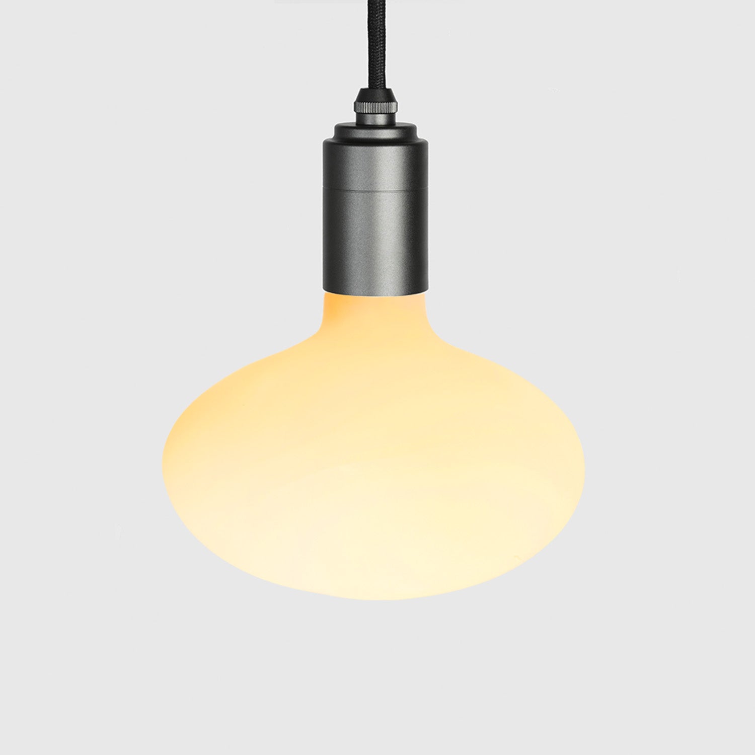Graphite Oval Dim to Warm Pendant Light - Modern Adjustable Hanging Fixture for Dining Room, Kitchen Island & Bedroom Lighting