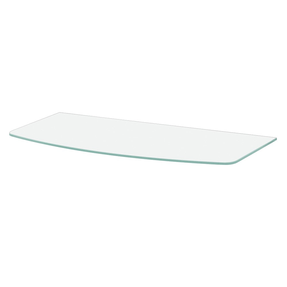 Glassline Shape Shelf Board - Wall Mounted Floating Shelves for Bathroom, Kitchen, Living Room & Bedroom Storage & Decor