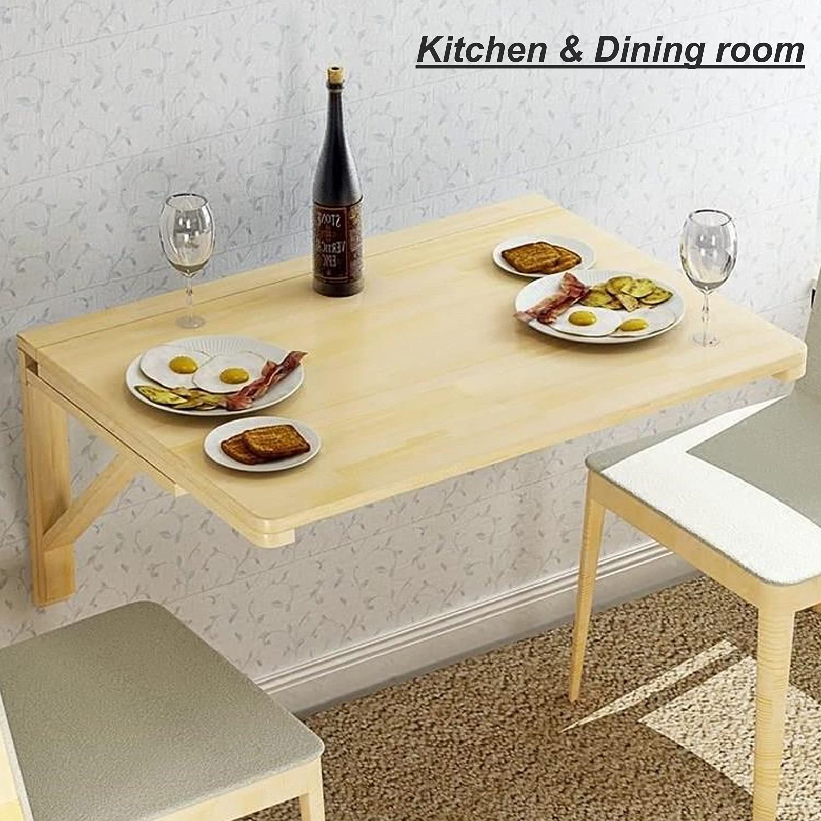 Space Saving Fold Down Wall Mounted Table - 27