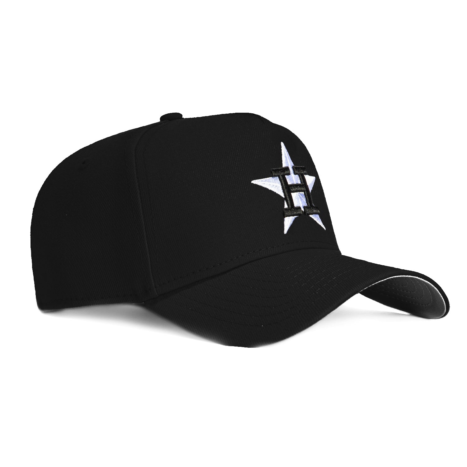New Era 9Forty A Frame Houston Astros Snapback Hat - Black & White Adjustable Baseball Cap for Men & Women - Perfect for Sports Games, Outdoor Activities & Casual Wear