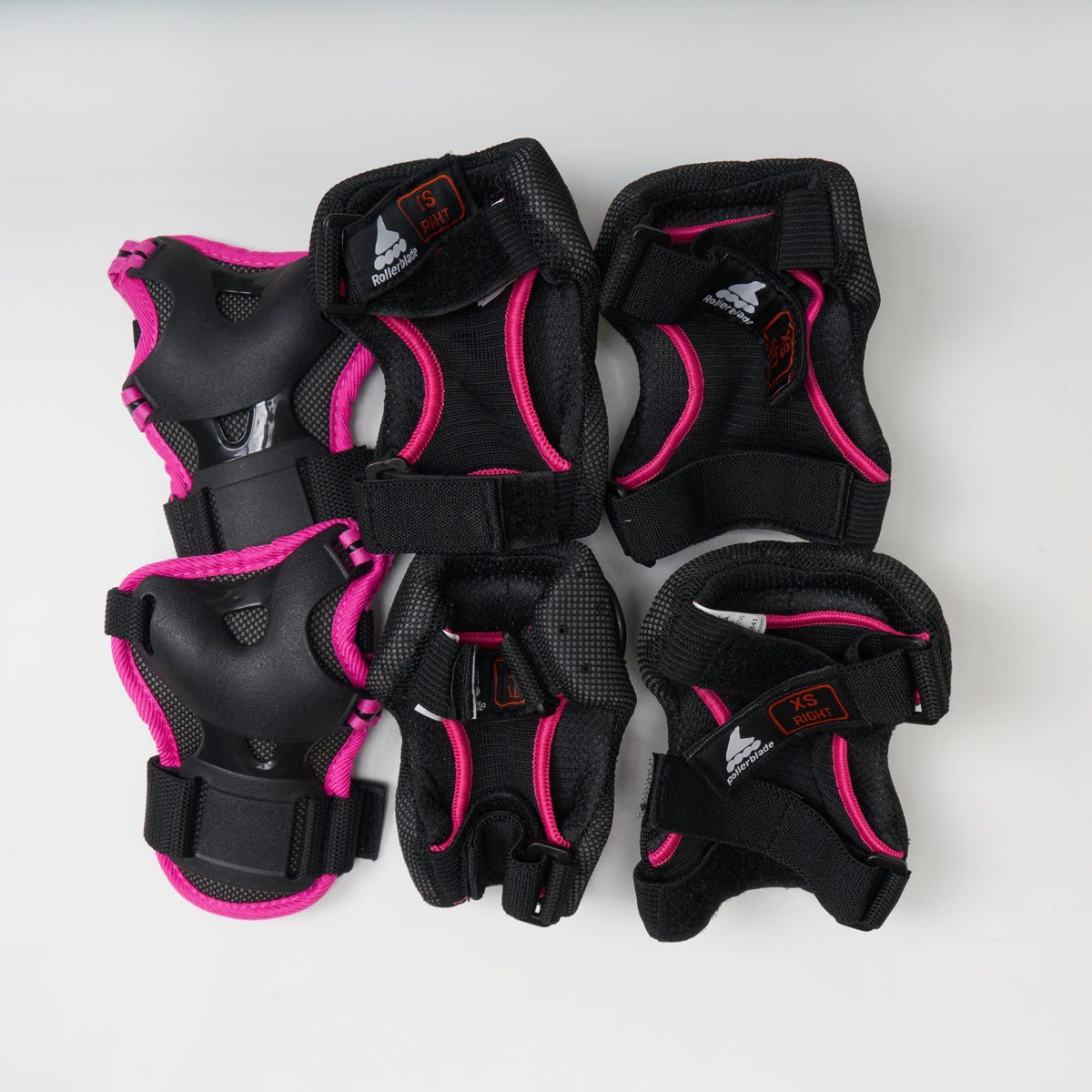 Rollerblade Skate Protective Gear Set for Kids - Black & Pink - Safety Pads for Inline Skating, Skateboarding & Outdoor Play