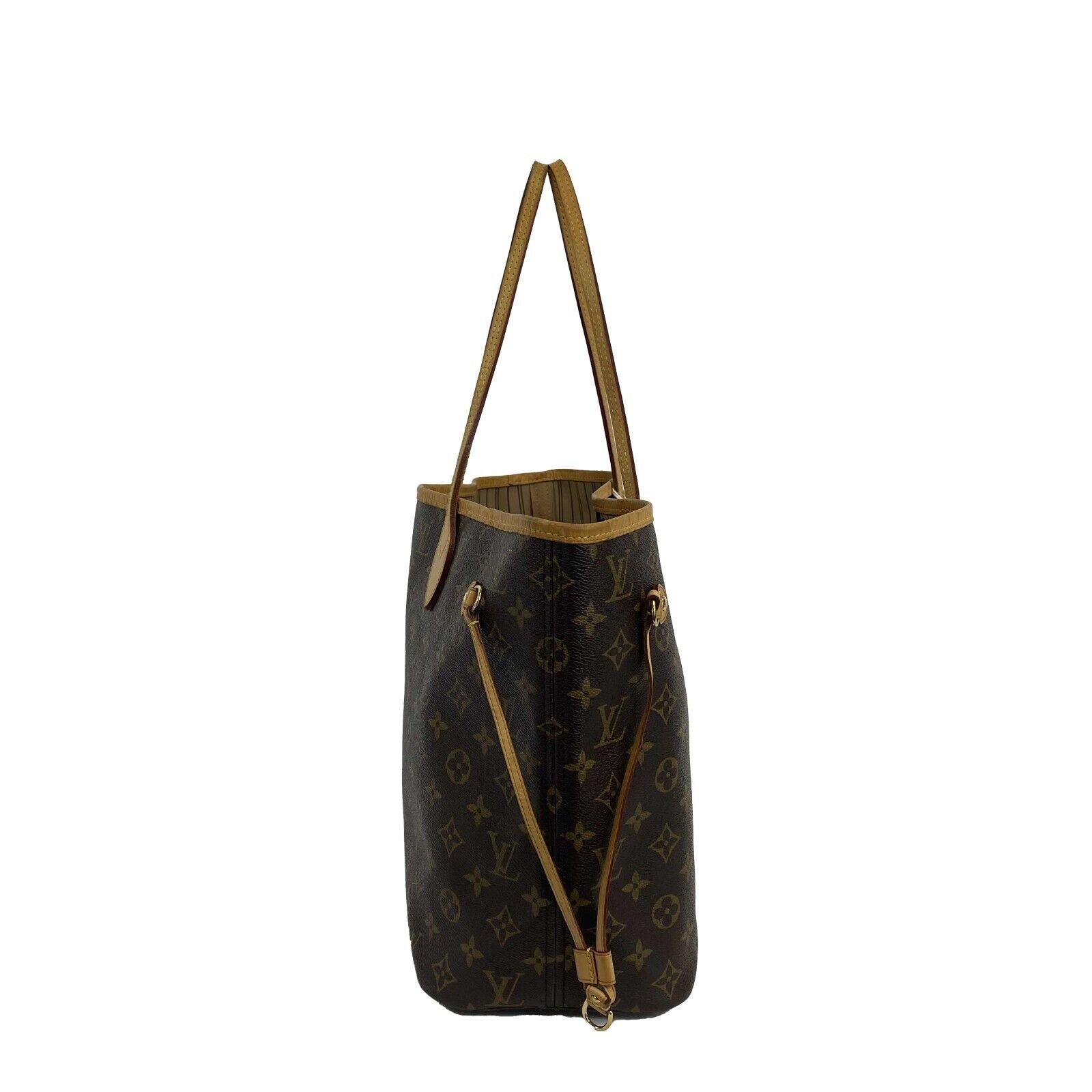 Authentic Louis Vuitton Neverfull MM Tote Bag in Monogram Brown with Pouch - Stylish Designer Handbag for Women, Perfect for Work, Travel & Everyday Use